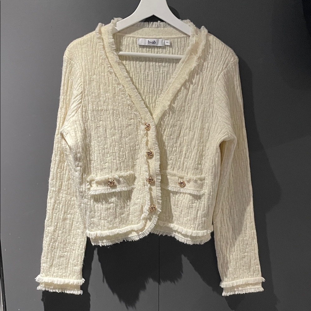 B+AB | Knit Button Up Blazer Jacket